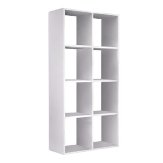 Alternative view of Βιβλιοθήκη Anser Megapap χρώμα λευκό 69,8x29x142εκ.