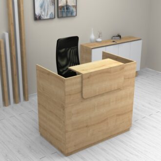 Alternative view of Γραφείο υποδοχής - reception Lemmon Megapap χρώμα φυσικό οξιάς 120x70x110εκ.