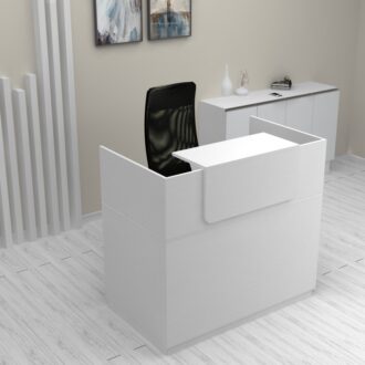 Alternative view of Γραφείο υποδοχής - reception Lemmon Megapap χρώμα λευκό 120x70x110εκ.