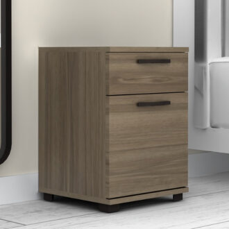 Alternative view of Κομοδίνο - Συρταριέρα γραφείου Veto Megapap χρώμα καρυδί 40x39x57εκ.