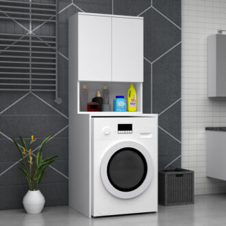 Alternative view of Έπιπλο πλυντηρίου Cozen Megapap χρώμα λευκό 65x60x178εκ.