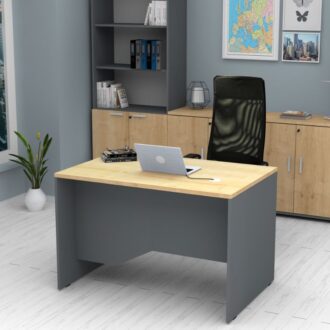 Alternative view of Γραφείο επαγγελματικό Venturo Megapap χρώμα ανθρακί - φυσικό οξιάς 120x80x75εκ.