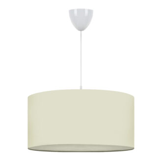 Φωτιστικό οροφής Monahan Megapap υφασμάτινο μονόφωτο χρώμα εκρού 38x20x70εκ.