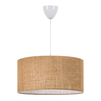 Φωτιστικό οροφής Monahan Megapap E27 γιούτα μονόφωτο χρώμα μπεζ 38x21x70εκ.