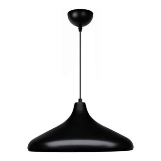 Φωτιστικό οροφής Lela Megapap E27 μεταλλικό μονόφωτο χρώμα μαύρο Ø31x100εκ.