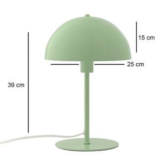 Alternative view of Φωτιστικό επιτραπέζιο Favori Megapap E27 μεταλλικό χρώμα πράσινο Ø25x39εκ.