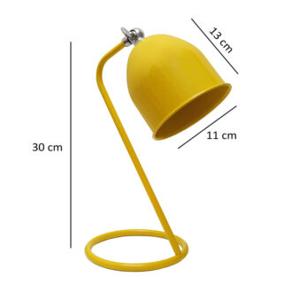 Alternative view of Φωτιστικό γραφείου Treviso Megapap E14 μεταλλικό χρώμα κίτρινο 11x13x30εκ.