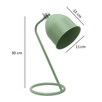 Alternative view of Φωτιστικό γραφείου Treviso Megapap E14 μεταλλικό χρώμα πράσινο 11x13x30εκ.