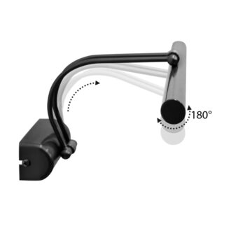 Alternative view of Απλίκα καθρέπτη μπάνιου LED Strop Megapap μεταλλική χρώμα μαύρο 35εκ.