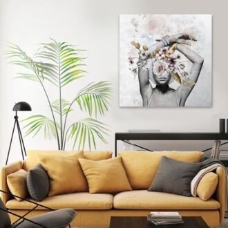 Alternative view of Πίνακας σε καμβά "Hidden Face" Megapap ψηφιακής εκτύπωσης 60x60x3 εκ.