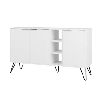 Alternative view of Μπουφές Clara Megapap χρώμα λευκό 142x35,6x83εκ.