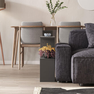 Alternative view of Τραπεζάκι βοηθητικό Homemania Megapap χρώμα ανθρακί 60x20x60εκ.