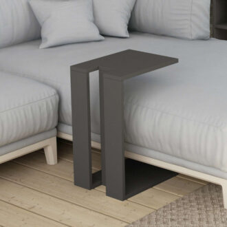 Τραπεζάκι βοηθητικό Muju Megapap χρώμα ανθρακί 30x40x57εκ.