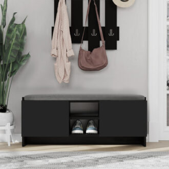 Alternative view of Παπουτσοθήκη Zulla Megapap χρώμα μαύρο 110x37x43εκ.