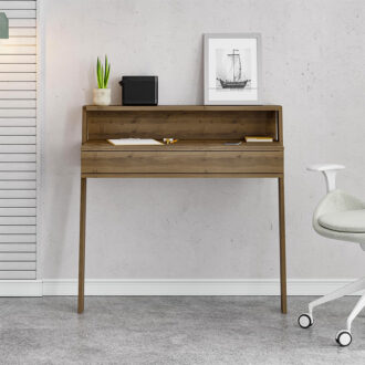 Alternative view of Γραφείο εργασίας Cowork Megapap χρώμα ανοιχτό καρυδί 94x50x91εκ.