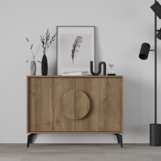 Alternative view of Μπουφές Gora Megapap χρώμα ανοιχτό καρυδί 110x35,6x82εκ.