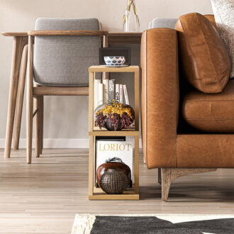 Alternative view of Τραπεζάκι βοηθητικό Lazena Megapap χρώμα sapphire oak 60x22x57εκ.