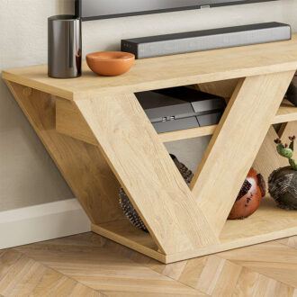 Alternative view of Έπιπλο τηλεόρασης Pipralla Megapap χρώμα sapphire oak 110x30x40εκ.