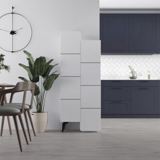 Alternative view of Ντουλάπι κουζίνας/μπάνιου - Παπουτσοθήκη Stair Megapap χρώμα λευκό 62,2x37,4x156εκ.