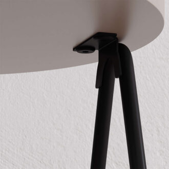 Alternative view of Τραπεζάκι βοηθητικό Essel Megapap χρώμα ανοιχτή μόκα 35x35x42εκ.