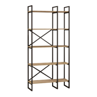 Alternative view of Βιβλιοθήκη Dusan Megapap χρώμα sepet oak 87,5x30x175εκ.