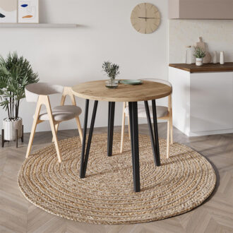 Alternative view of Τραπέζι Xana Megapap χρώμα sepet oak Ø90x77,5εκ.