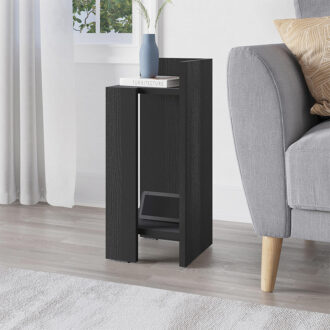 Alternative view of Κομοδίνο Elos Megapap δεξί χρώμα black wood 25x27x60εκ.