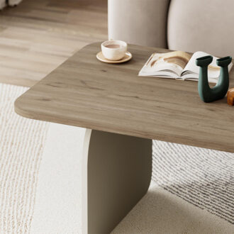 Alternative view of Τραπεζάκι σαλονιού Pietra Megapap χρώμα sepet oak - sandstone 100x60x41,8εκ.