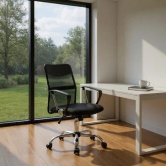 Alternative view of Καρέκλα γραφείου Franco Megapap με ύφασμα Mesh χρώμα μαύρο 59x57x95/105εκ.