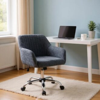 Alternative view of Καρέκλα γραφείου Lana Megapap υφασμάτινη χρώμα ανθρακί 61x61x80/90εκ.