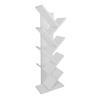 Alternative view of Βιβλιοθήκη Milton Megapap χρώμα λευκό 44x22x121εκ.