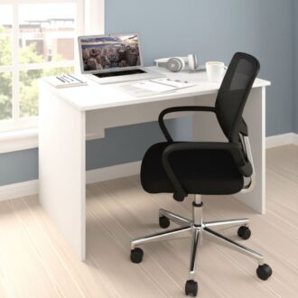 Γραφείο εργασίας Kalen Megapap χρώμα λευκό 90x60x74εκ.