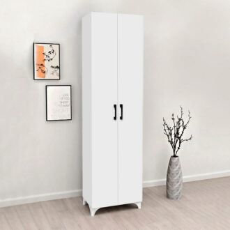 Alternative view of Ντουλάπα - Παπουτσοθήκη Lilly Megapap χρώμα λευκό 49x32x178εκ.