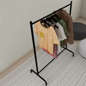 Alternative view of Επιδαπέδια κρεμάστρα Silman Megapap μεταλλική χρώμα μαύρο 104x48x137εκ.