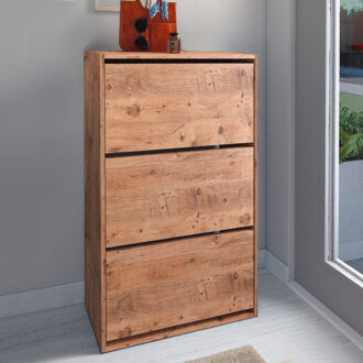 Alternative view of Παπουτσοθήκη Nave Megapap 18 ζευγών χρώμα pine oak 73,6x24x110εκ.