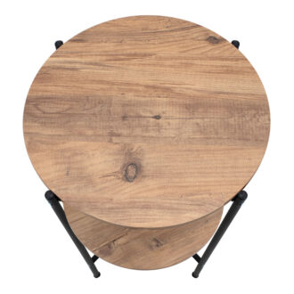 Alternative view of Τραπεζάκι βοηθητικό Argento Megapap χρώμα pine oak 43x43x60εκ.