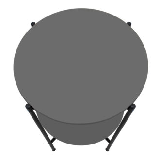 Alternative view of Τραπεζάκι βοηθητικό Argento Megapap χρώμα ανθρακί 43x43x60εκ.