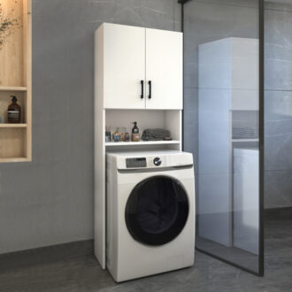 Alternative view of Έπιπλο πλυντηρίου Holton Megapap χρώμα λευκό 65,5x30x180εκ.