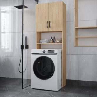 Alternative view of Έπιπλο πλυντηρίου Holton Megapap χρώμα sapphire oak 65,5x30x180εκ.