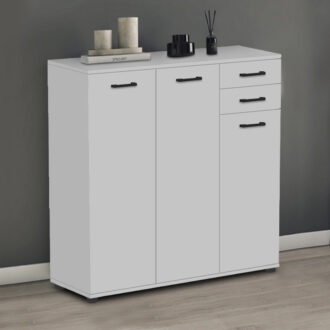 Alternative view of Παπουτσοθήκη - Ντουλάπι Polly Megapap χρώμα λευκό 108x35x108εκ.