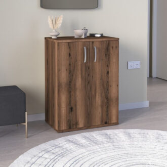 Alternative view of Παπουτσοθήκη - Ντουλάπι Manolo Megapap χρώμα καπνιστή καρυδιά 60x38x81,4εκ.