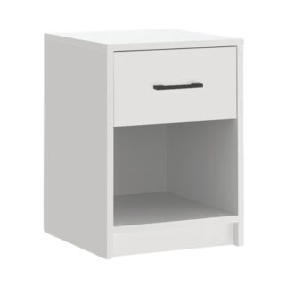 Alternative view of Κομοδίνο Scoty Megapap χρώμα λευκό 40,2x35,3x55εκ.