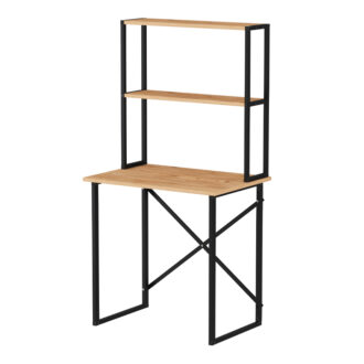 Alternative view of Γραφείο εργασίας Pope Megapap χρώμα pine oak 73x52x146εκ.