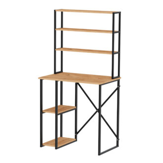 Alternative view of Έπιπλο πλυντηρίου Berkus Megapap χρώμα pine oak 90x60x178εκ.