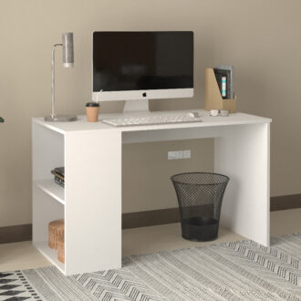 Alternative view of Γραφείο εργασίας Smyrna Megapap χρώμα λευκό 120x60x74,4εκ.