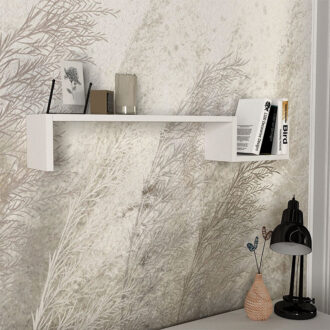 Ραφιέρα τοίχου Happy Megapap χρώμα λευκό 87,4x14,5x14,5εκ.