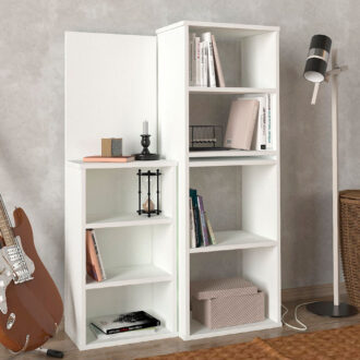 Alternative view of Γραφείο εργασίας πολυμορφικό Last Megapap χρώμα λευκό 119x44,7x123εκ.