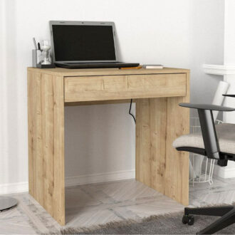 Γραφείο εργασίας Mida Megapap χρώμα sapphire oak 72x60x73,8εκ.