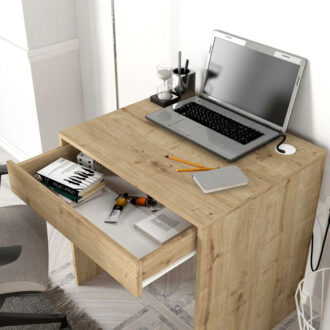 Alternative view of Γραφείο εργασίας Mida Megapap χρώμα sapphire oak 72x60x73,8εκ.