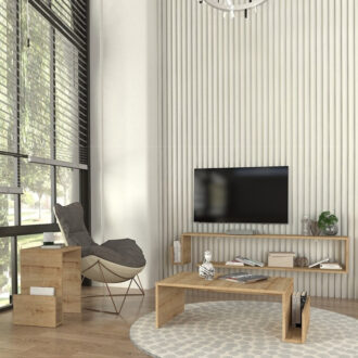 Alternative view of Τραπεζάκι βοηθητικό Regnar Megapap χρώμα sapphire oak 43,1x33,5x52εκ.